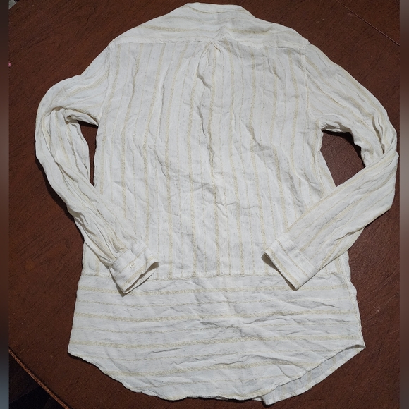 Zara Cream Button-Up Shirt - Picture 7 of 7